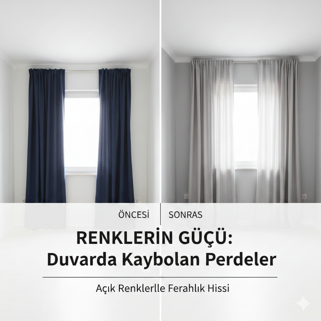 Dar odalar için perde çözümleri